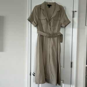 Tahari Linen Dress  size medium. New never worn